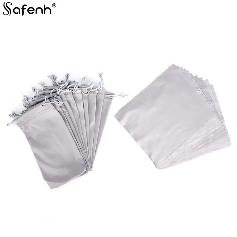 2Pcs/Set Gray Glasses Case + 1Pc Glasses Cloth Sunglasses Pouch Soft Eyeglasses Bag
2Pcs/Set Gray Glasses Case + 1Pc Glasses Cloth Sunglasses Pouch Soft Eyeglasses Bag
