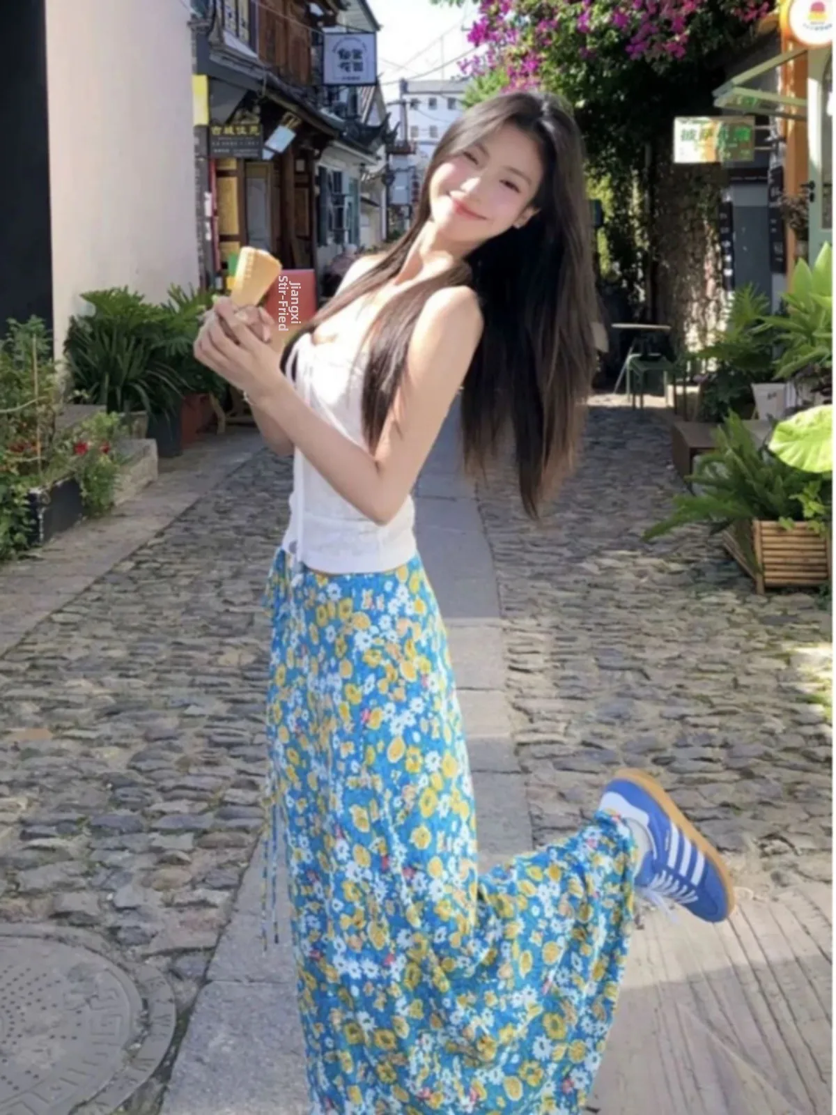 Beach Vaion Sle Sweet Spicy A-Line Skirt Women's Design Korean High Waist Floral f-length Slimming Spring Summer New
Beach Vaion Sle Sweet Spicy A-Line Skirt Women's Design Korean High Waist Floral f-length Slimming Spring Summer New