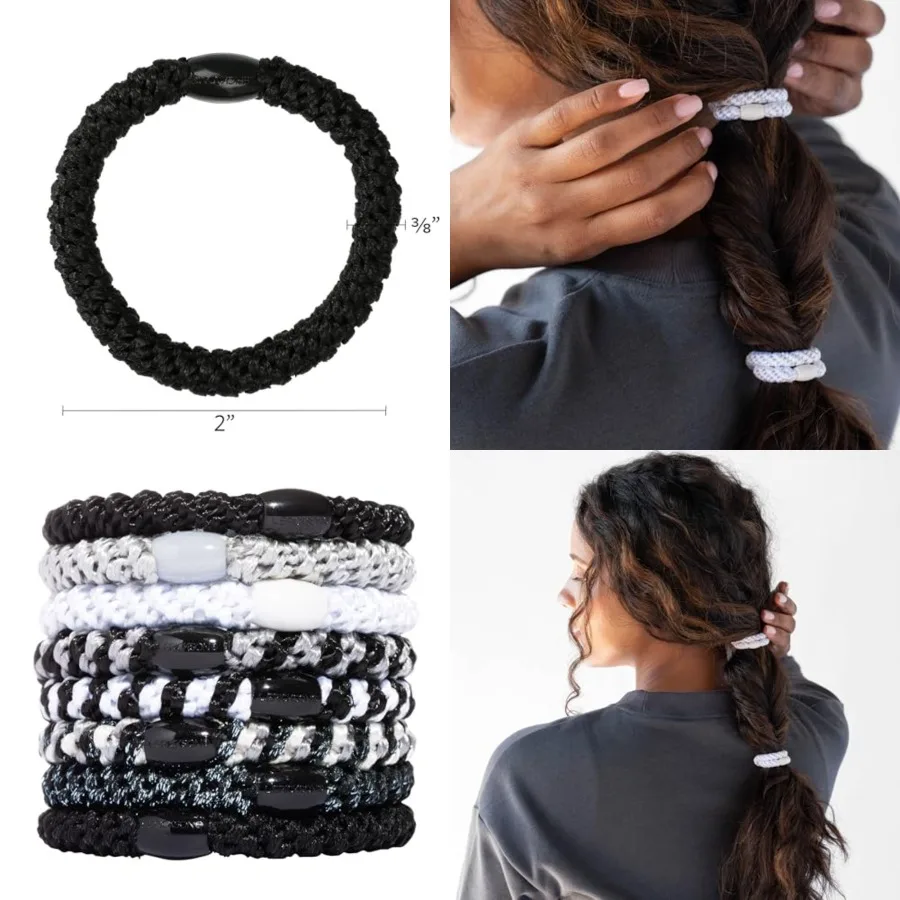 L. Erickson Hair Ties, - 8 Pack Grab and Go Ponytail Holders - Damage Hair Bands - Hair Accessories for Women
L. Erickson Hair Ties, - 8 Pack Grab and Go Ponytail Holders - Damage Hair Bands - Hair Accessories for Women