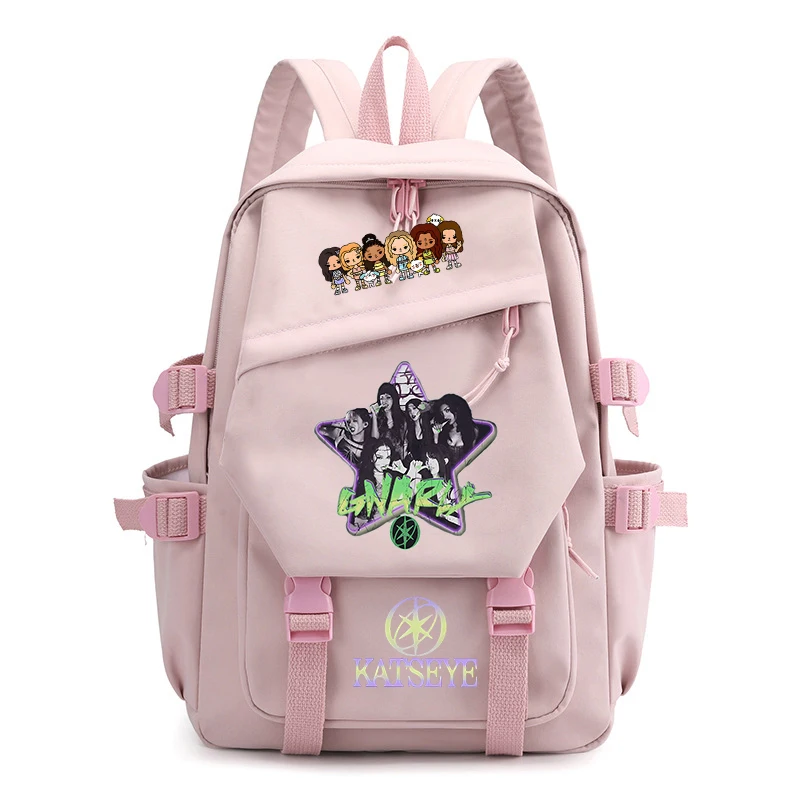 Kpop KATAEYE Printed Fashion Mochila Korean School Backpack for College Students Bagpack Boys Bookbag Teenager Casual Schoolbag
Kpop KATAEYE Printed Fashion Mochila Korean School Backpack for College Students Bagpack Boys Bookbag Teenager Casual Schoolbag