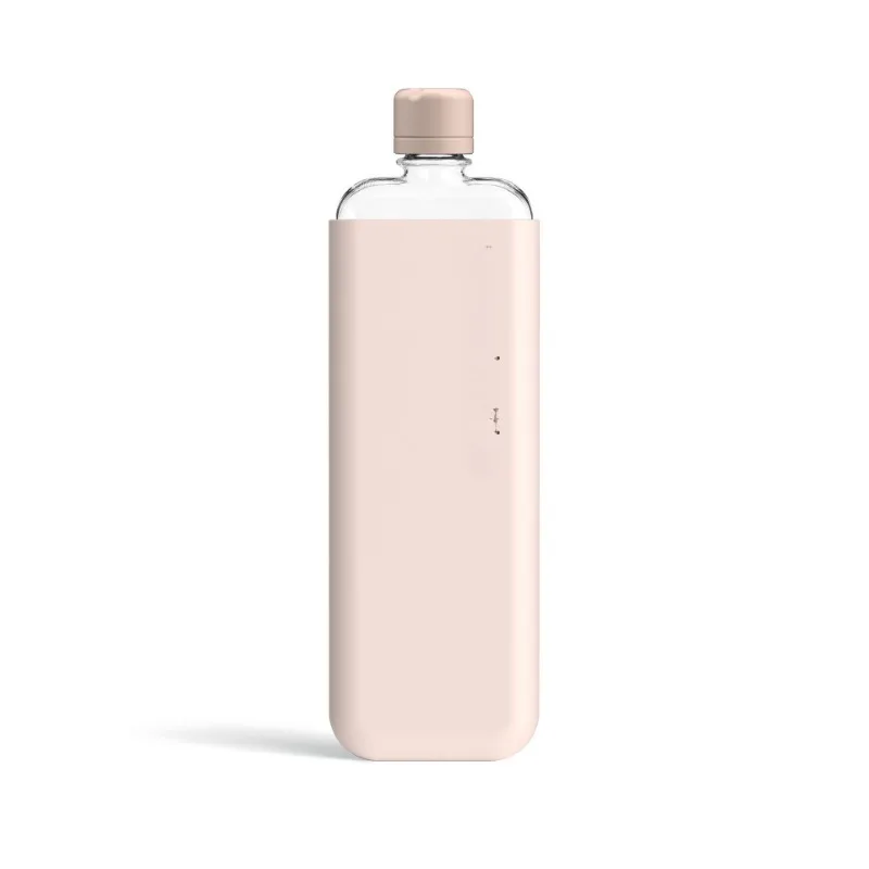 Containing silicone cover bottle cap creative flat kettle water bottle paper water cup
Containing silicone cover bottle cap creative flat kettle water bottle paper water cup