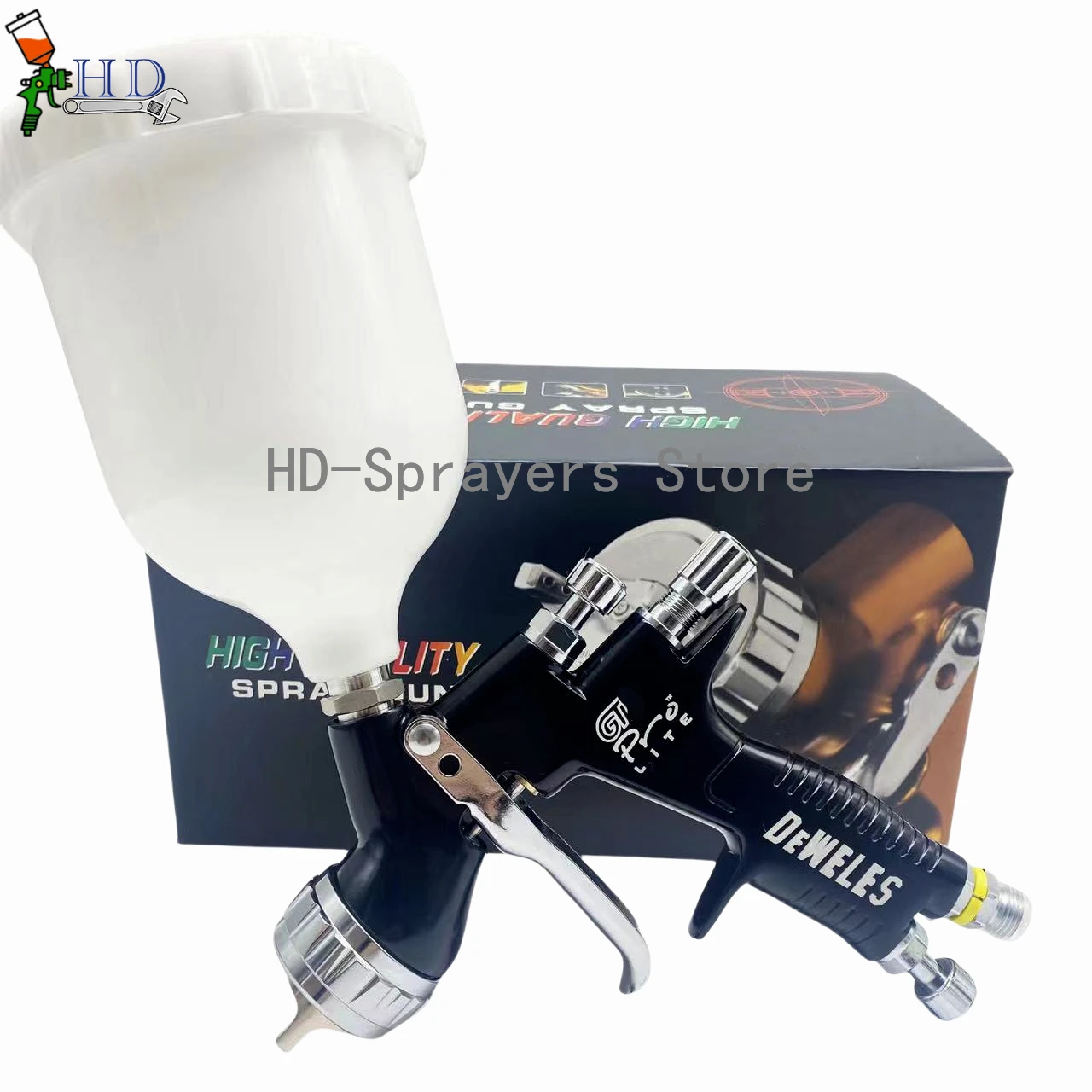 Black Car Spray Gun TE20/T110 1.3/1.8mm Nozzle HVLP PRO Car Paint Tool Pistol 600ml cup
Black Car Spray Gun TE20/T110 1.3/1.8mm Nozzle HVLP PRO Car Paint Tool Pistol 600ml cup