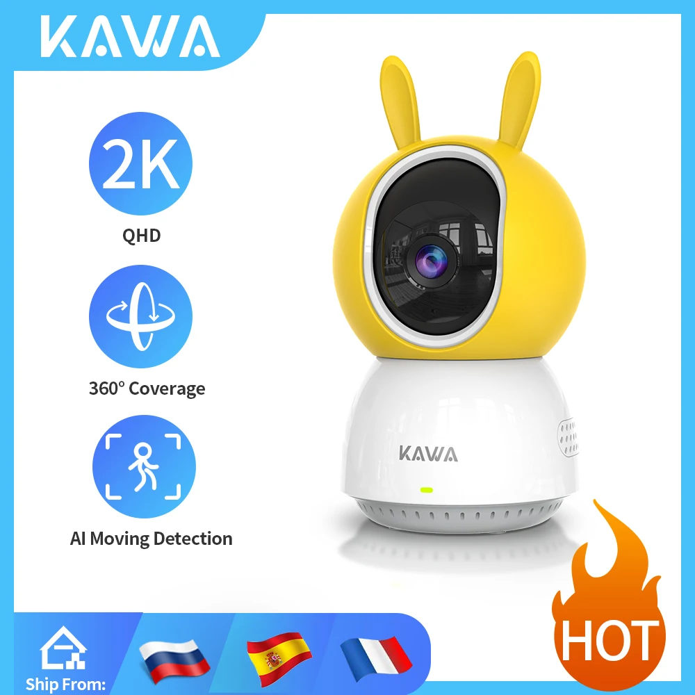 KAWA 2K IP Camera Wifi 360 Indoor Video Surveillance Cameras Security PTZ CCTV Smart Home Wireless Pet Baby Monitor Track Alexa
KAWA 2K IP Camera Wifi 360 Indoor Video Surveillance Cameras Security PTZ CCTV Smart Home Wireless Pet Baby Monitor Track Alexa