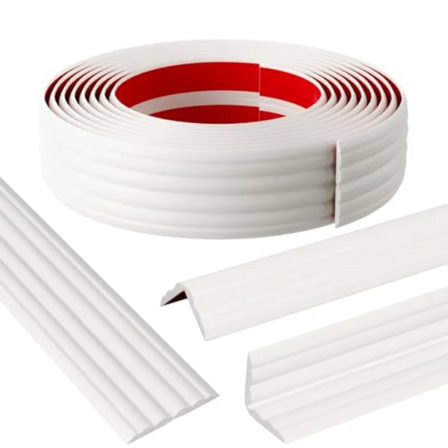 Wall Corner Protector and Edge Guard Peel and Stick Wall Trim Moulding Inside and Outside Corner Molding Trim Caulk Strip Self
Wall Corner Protector and Edge Guard Peel and Stick Wall Trim Moulding Inside and Outside Corner Molding Trim Caulk Strip Self