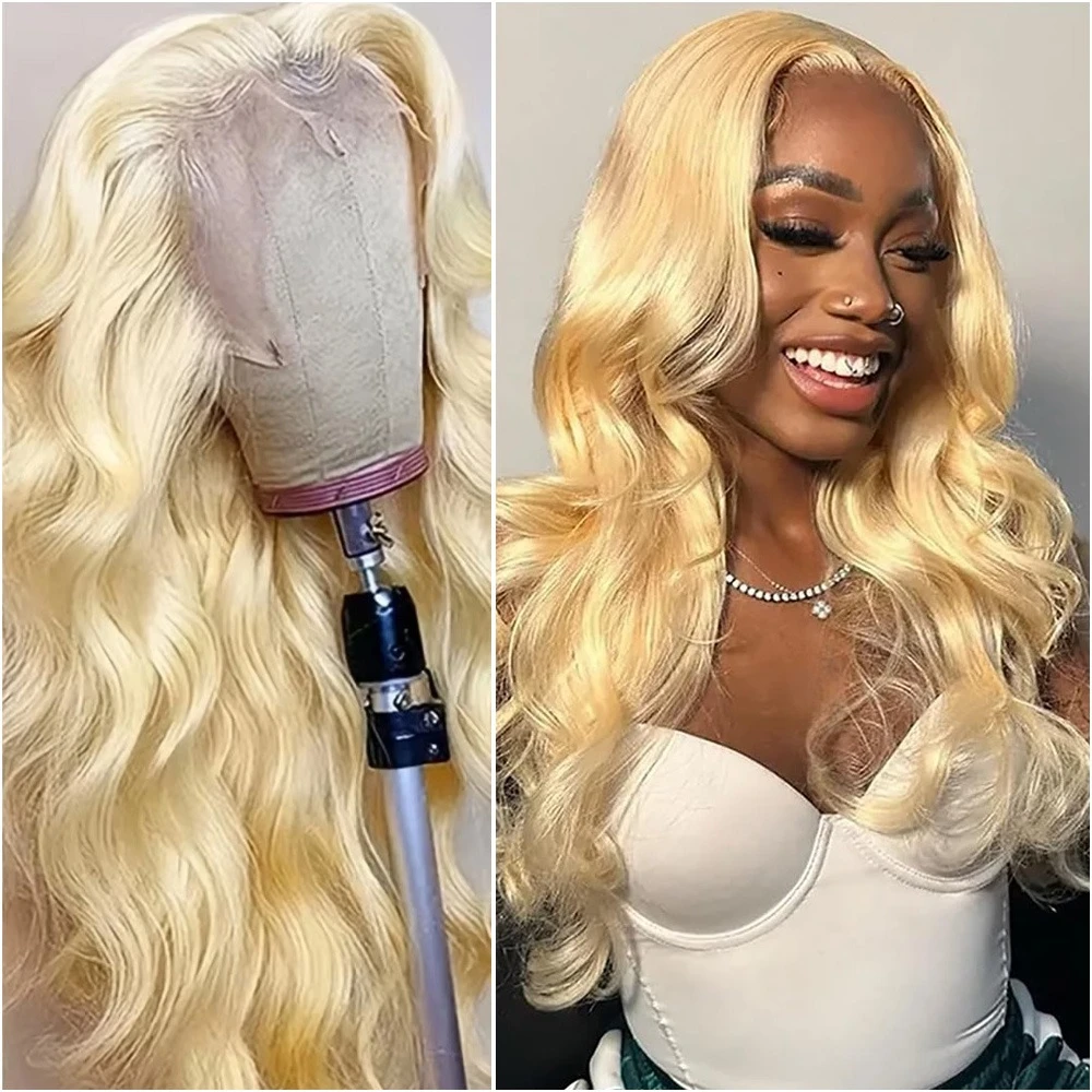 613 Honey Blonde Lace Front Wigs Human Hair Pre Plucked Body Wave 200% Density 13x6 HD Lace Frontal Wig 40 Inch For Black Women
613 Honey Blonde Lace Front Wigs Human Hair Pre Plucked Body Wave 200% Density 13x6 HD Lace Frontal Wig 40 Inch For Black Women