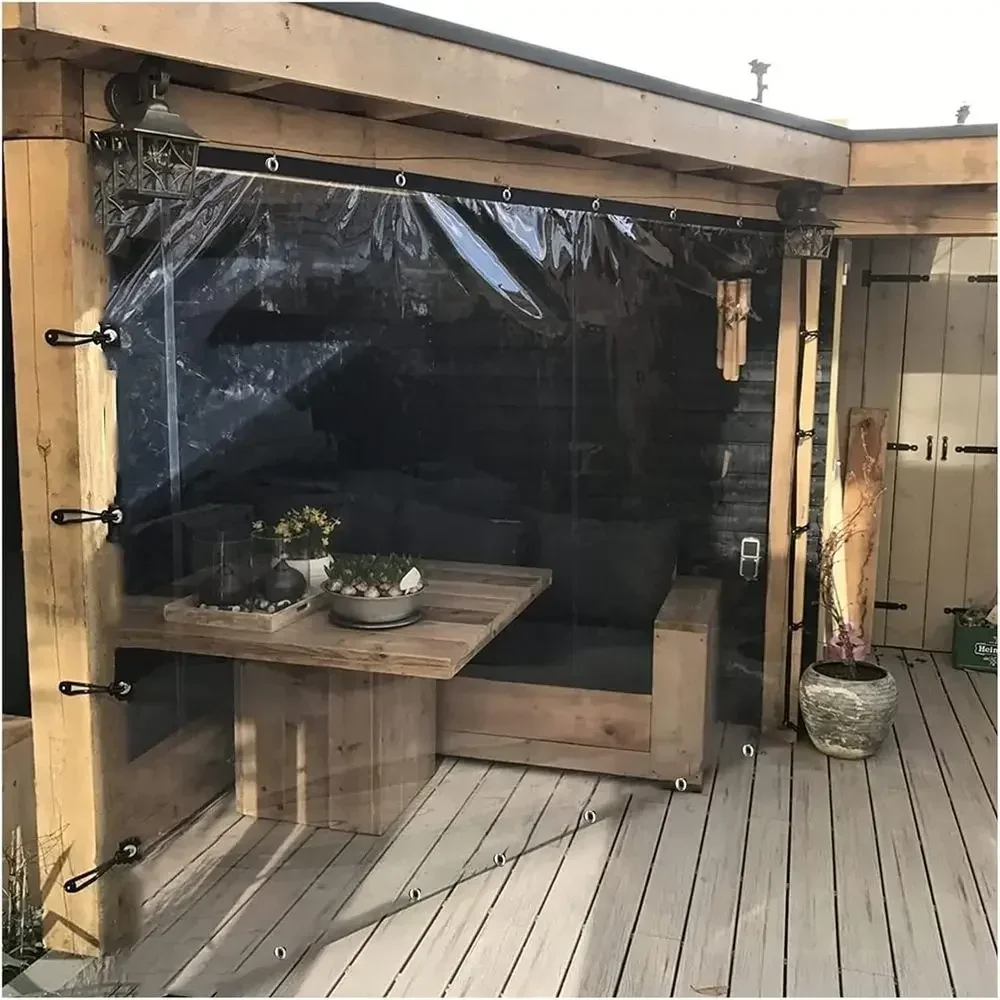 Clear Transparent Waterproof Outdoor Tarpaulin with Eyelets, 20'x20' for Gazebos, Pergolas, and Gardens
Clear Transparent Waterproof Outdoor Tarpaulin with Eyelets, 20'x20' for Gazebos, Pergolas, and Gardens