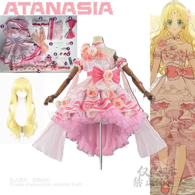 Who made me a princess Anime Atanasia Cosplay The Princess of Auvergne With The Court Style Pink Dress Cosplay Costume Full Suit
Who made me a princess Anime Atanasia Cosplay The Princess of Auvergne With The Court Style Pink Dress Cosplay Costume Full Suit
