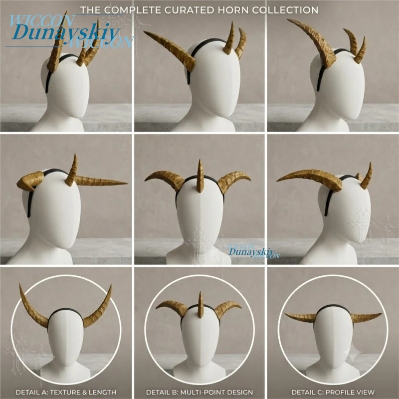 Triple Spire Demon Horn Headpiece Textured Brown Fantasy Beast Headband For Gothic DND Cosplay Halloween Anime Themed Party Cos
Triple Spire Demon Horn Headpiece Textured Brown Fantasy Beast Headband For Gothic DND Cosplay Halloween Anime Themed Party Cos