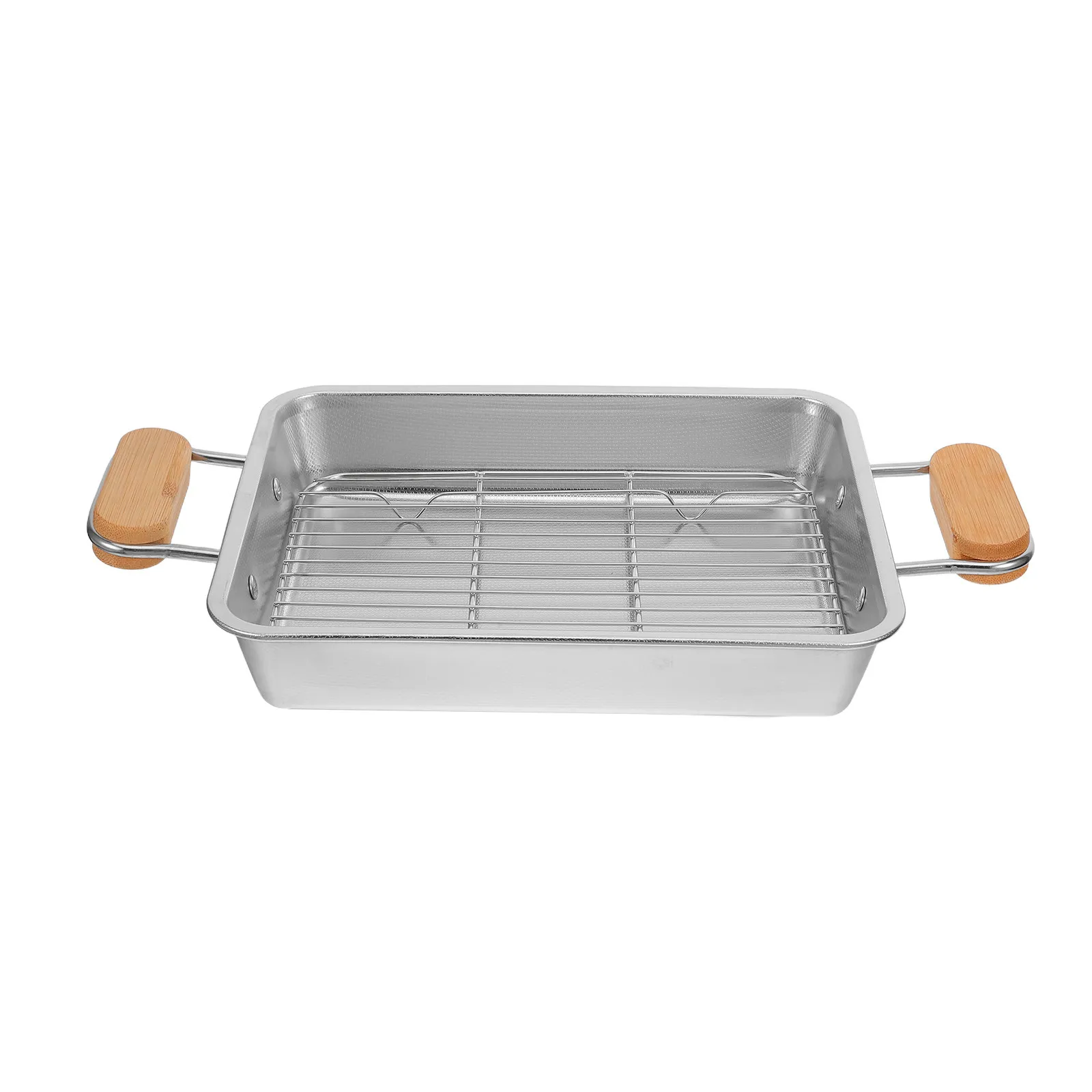 1Set Stainless Steel Roasting Tray 27x21x5cm Rectangular Pan Flat Bottom Mesh Rack Oil Drain Filter Grilling Baking Frying Bbq
1Set Stainless Steel Roasting Tray 27x21x5cm Rectangular Pan Flat Bottom Mesh Rack Oil Drain Filter Grilling Baking Frying Bbq