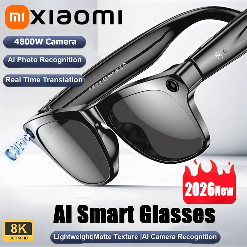 Xiaomi Smart AI Glasses 800W Shooting Camera HD Photo Video Voice Call Translation Waterproof Bluetooth AI Motorcycle Glasses
Xiaomi Smart AI Glasses 800W Shooting Camera HD Photo Video Voice Call Translation Waterproof Bluetooth AI Motorcycle Glasses