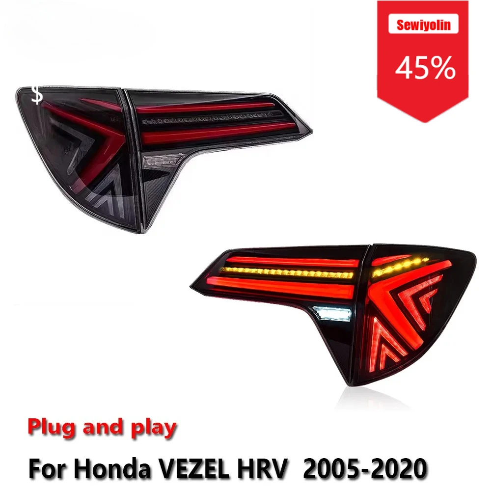 Sewiyolin Car LED Tail Light Assemblies For HONDA VEZEL HRV 2005-2020 Auto Fog DRL Brake Turn Signal Lamp Plug and Play
Sewiyolin Car LED Tail Light Assemblies For HONDA VEZEL HRV 2005-2020 Auto Fog DRL Brake Turn Signal Lamp Plug and Play