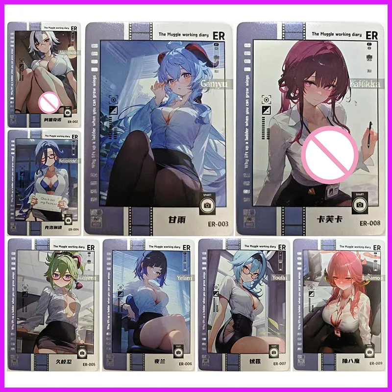 Anime Goddess Story Rare ER Collectible Cards Arlecchino Ganyu Clorinde Yelan Kafka Rikuhachima Aru Toys for Boys Birthday Gift
Anime Goddess Story Rare ER Collectible Cards Arlecchino Ganyu Clorinde Yelan Kafka Rikuhachima Aru Toys for Boys Birthday Gift