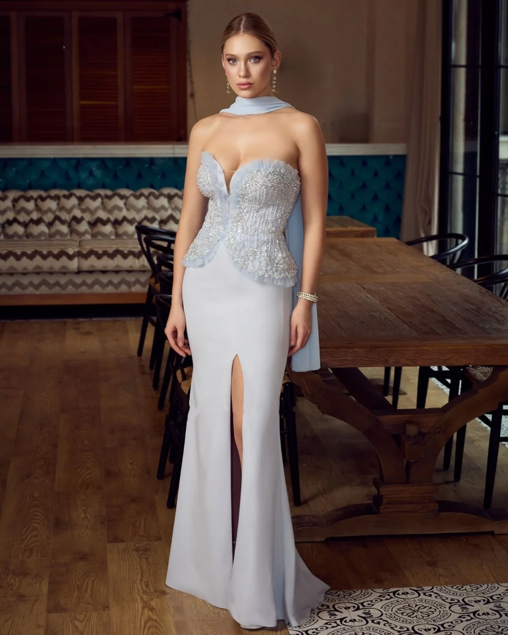 Customized Chinese Style Jersey Pleat Sequined Mermaid Sweetheart Long Bespoke Occasion Prom Dresses Fashion
Customized Chinese Style Jersey Pleat Sequined Mermaid Sweetheart Long Bespoke Occasion Prom Dresses Fashion