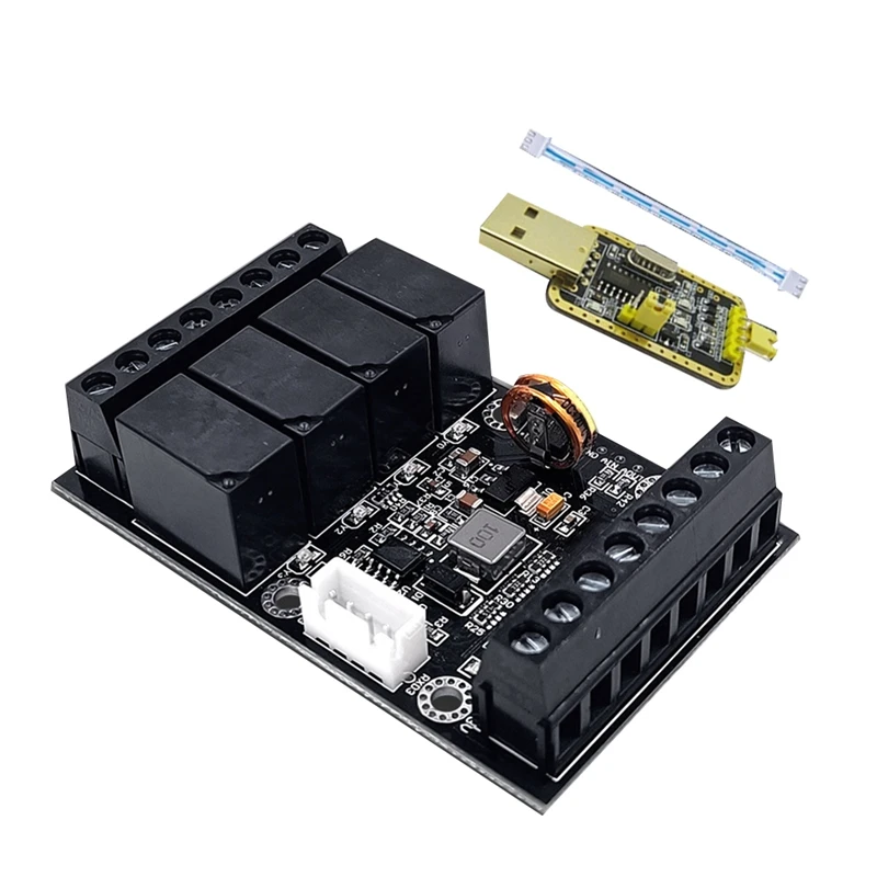 1 Set PLC Module Delay Module FX1N-10MR PLC Industrial Control Board+USB TTL Cable Analog Input/Output Programmable Module
1 Set PLC Module Delay Module FX1N-10MR PLC Industrial Control Board+USB TTL Cable Analog Input/Output Programmable Module