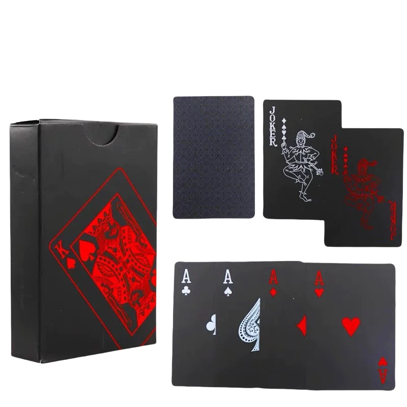Premium Playing Cards Waterproof Poker Black Foil Limited Edition Magic Trick Cards Professional Cardistry Collection Set
Premium Playing Cards Waterproof Poker Black Foil Limited Edition Magic Trick Cards Professional Cardistry Collection Set