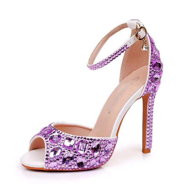 Luxury Designer Women's Shoes Exquisite Rhinestones High Heeled Sandals for Woman Nobility Banquet Wedding Shoes Sandalias Mujer
Luxury Designer Women's Shoes Exquisite Rhinestones High Heeled Sandals for Woman Nobility Banquet Wedding Shoes Sandalias Mujer
