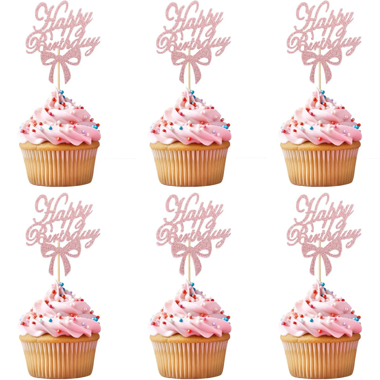 Wholesale Bowknot Cake Topper Pink Bow Happy Birthday Wedding Baby Shower Cupcake Topper Kids Party Dessert Baking Decoration
Wholesale Bowknot Cake Topper Pink Bow Happy Birthday Wedding Baby Shower Cupcake Topper Kids Party Dessert Baking Decoration