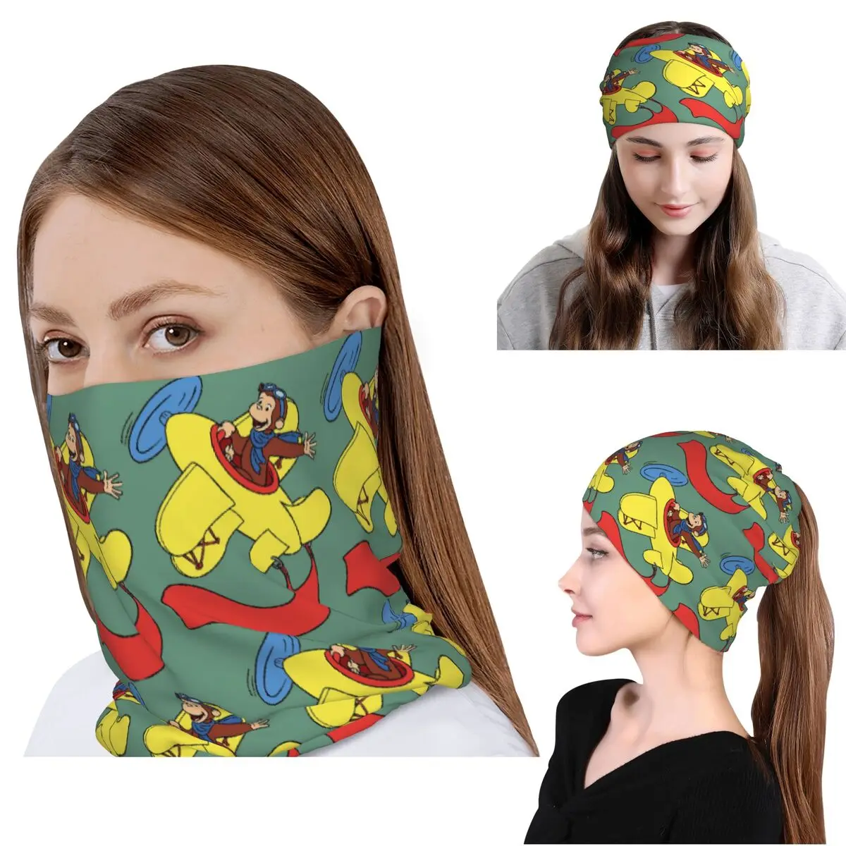 Curious George In An Airplan Bandana Neck Cover Wrap Mask Scarf Warm Balaclava Beanies Hat for Men Women Adult Winter
Curious George In An Airplan Bandana Neck Cover Wrap Mask Scarf Warm Balaclava Beanies Hat for Men Women Adult Winter