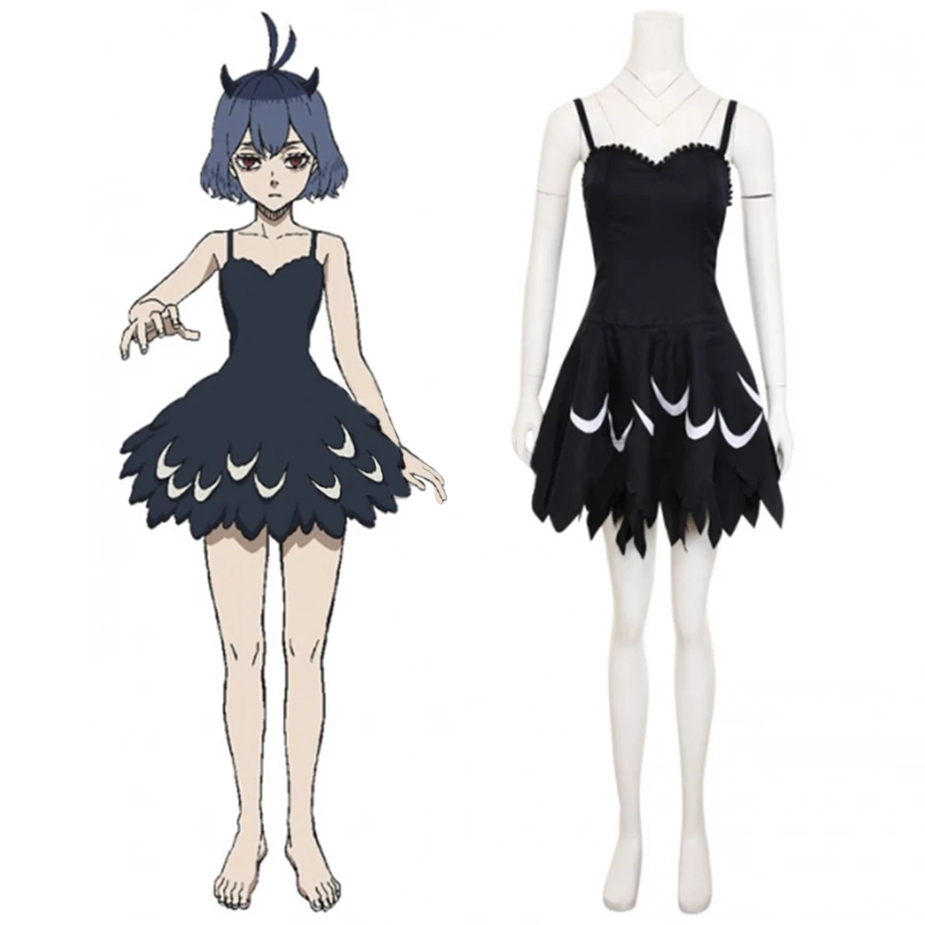 Anime Secre Swallowtail Nero Cosplay Costume Women Girls Sleeveless Slip Dress Sexy Black Mini Dress
Anime Secre Swallowtail Nero Cosplay Costume Women Girls Sleeveless Slip Dress Sexy Black Mini Dress