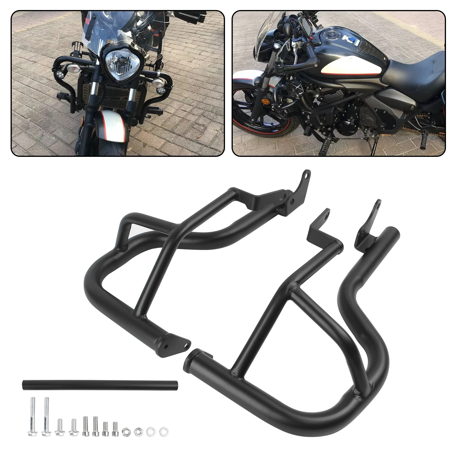 Мотоциклетная черная дорожная защита двигателя, защита рамы для Kawasaki Vulcan S 650 VN650 EN650 2015-2024
Мотоциклетная черная дорожная защита двигателя, защита рамы для Kawasaki Vulcan S 650 VN650 EN650 2015-2024