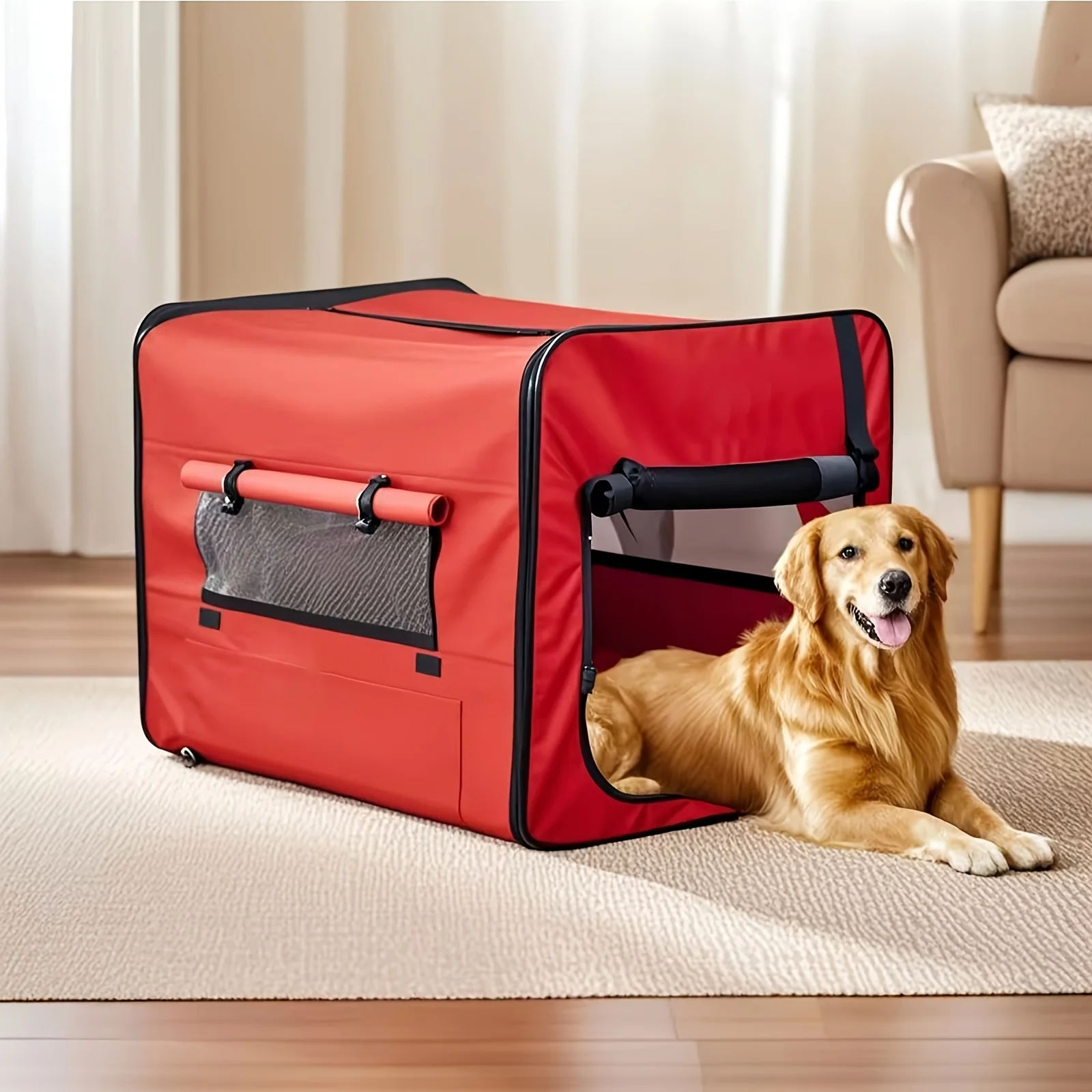 25/32Inch Soft Dog Crate, Collapsible Travel Kennel for Cat, Dog, And Other Small Animals, Pop Up with Easy Transportation
25/32Inch Soft Dog Crate, Collapsible Travel Kennel for Cat, Dog, And Other Small Animals, Pop Up with Easy Transportation