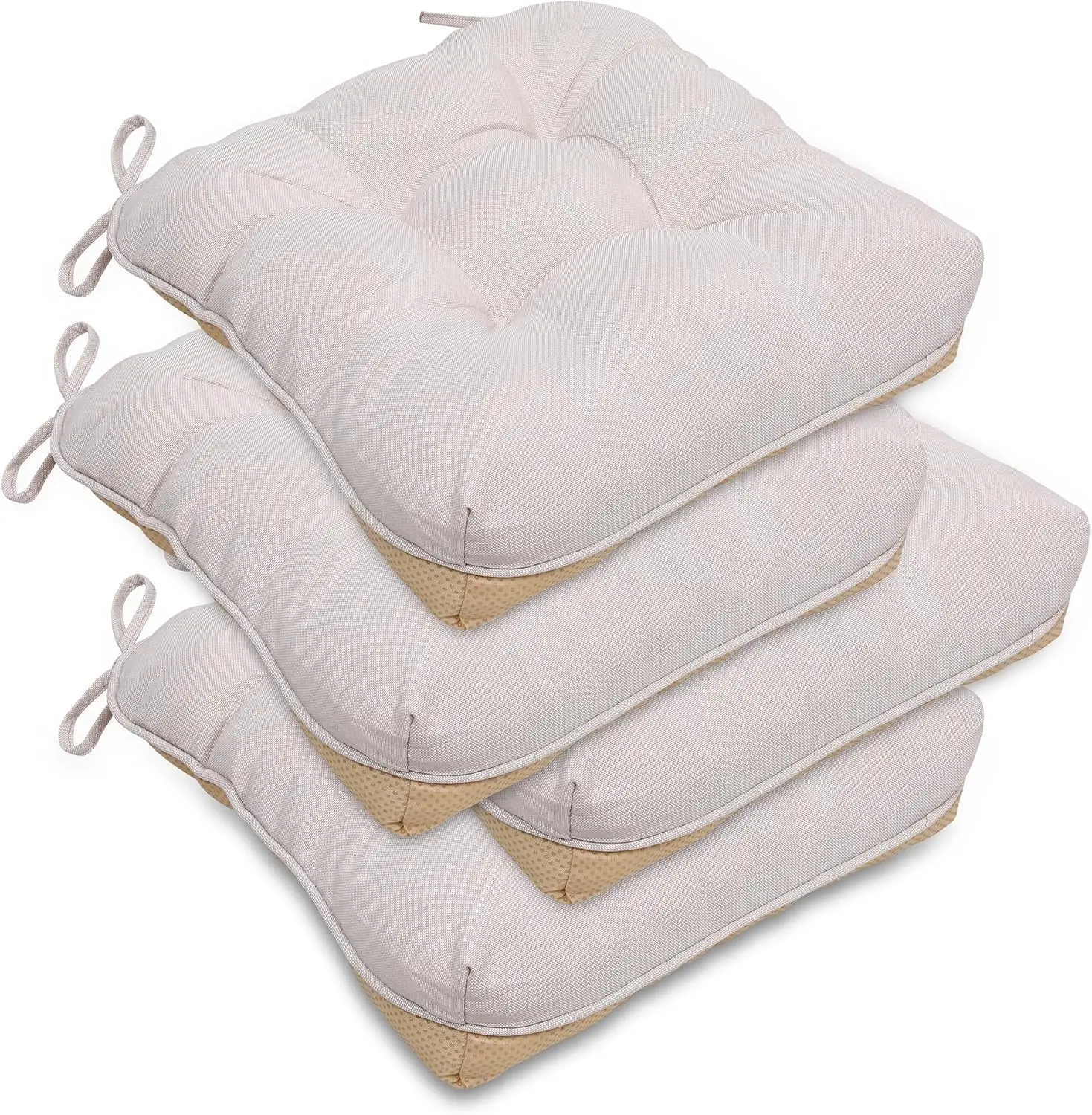 Chair Cushions For Dining Chairs 4 Pack, Memory Foam Kitchen Chair Pads With Ties And Non-Slip Backing, Indoor Seat Cushions
Chair Cushions For Dining Chairs 4 Pack, Memory Foam Kitchen Chair Pads With Ties And Non-Slip Backing, Indoor Seat Cushions
