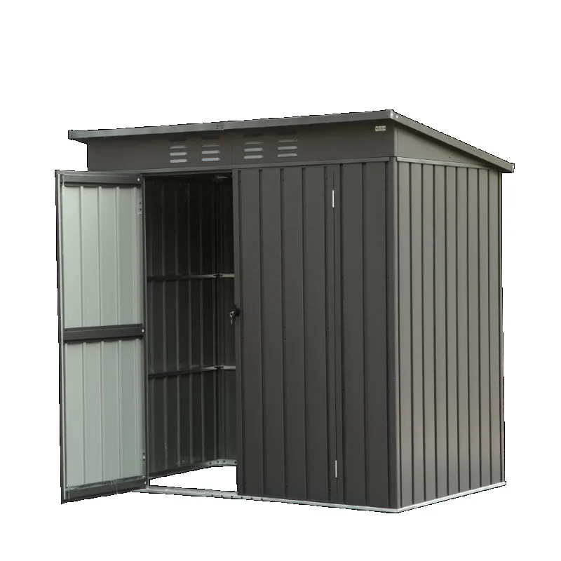 6x4ft Metal Tool Shed Storage Shed Outdoor Storage Shed Black 
6x4ft Metal Tool Shed Storage Shed Outdoor Storage Shed Black