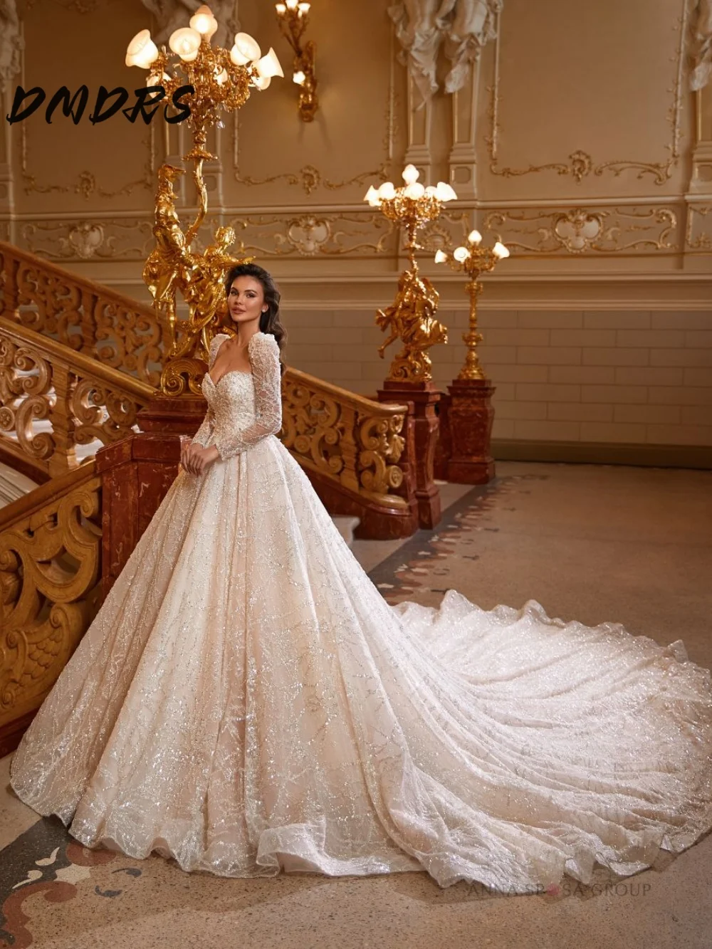 Charming Long Sleeve Wedding Dress 2025 Elegant Sweetheart Bridal Gown Graceful Tulle A-line Floor-length Gown Customized
Charming Long Sleeve Wedding Dress 2025 Elegant Sweetheart Bridal Gown Graceful Tulle A-line Floor-length Gown Customized