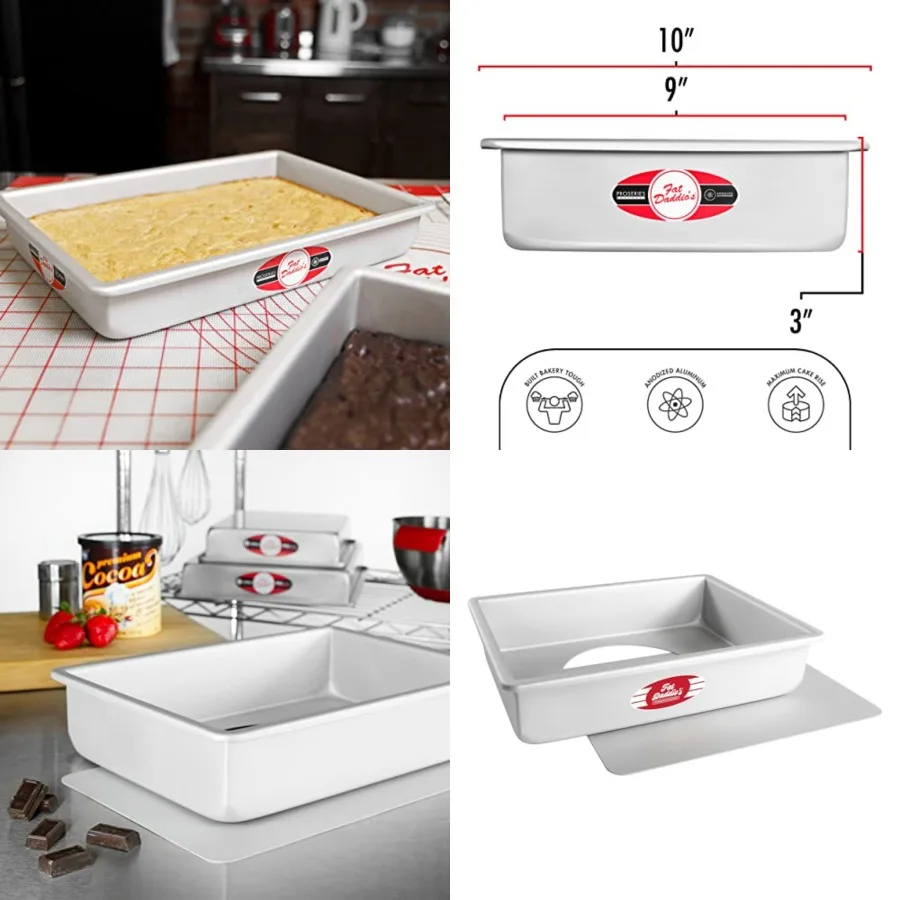 POBCC- Anodized Alumum Sheet Cake Pan with Removable Bottom
POBCC- Anodized Alumum Sheet Cake Pan with Removable Bottom