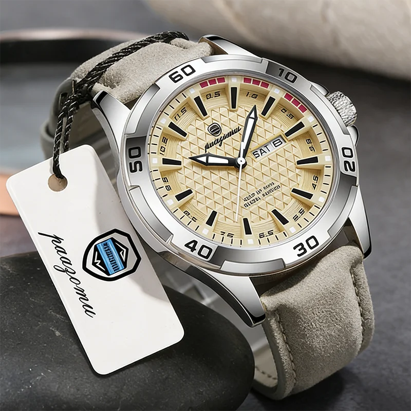 PAAZOMU New Selling Original Brand Quartz Watch Multifunctional Men's Business Leather Waterproof Men's Watch Relogio Masculino
PAAZOMU New Selling Original Brand Quartz Watch Multifunctional Men's Business Leather Waterproof Men's Watch Relogio Masculino