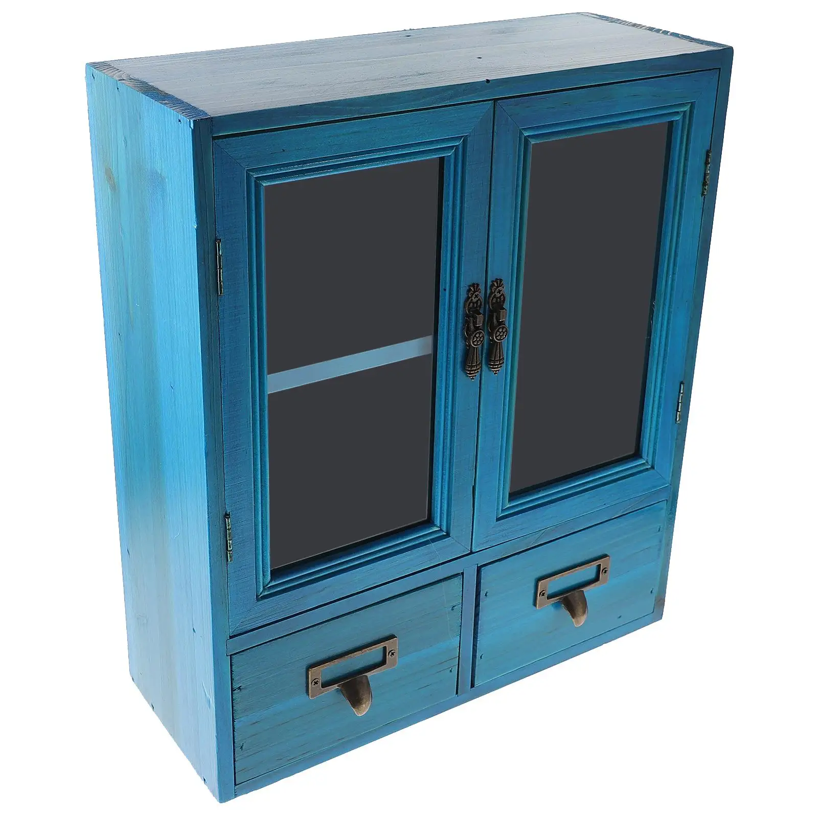 Wall Cabinet Wooden Furniture Vintage Blue Double Doors Kitchen Storage Box Countertop ganizer Space Saving Durability
Wall Cabinet Wooden Furniture Vintage Blue Double Doors Kitchen Storage Box Countertop ganizer Space Saving Durability