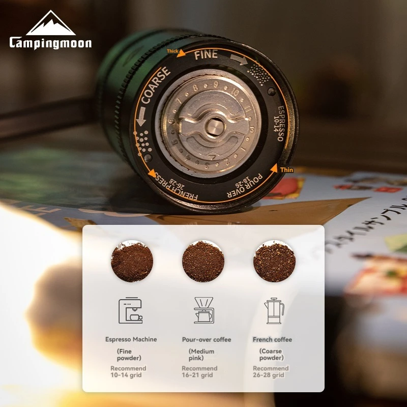 Кофемолка ручная CAMPINGMOON CC-115 с жерновами из нержавеющей стали для кемпинга и активного отдыха
Кофемолка ручная CAMPINGMOON CC-115 с жерновами из нержавеющей стали для кемпинга и активного отдыха