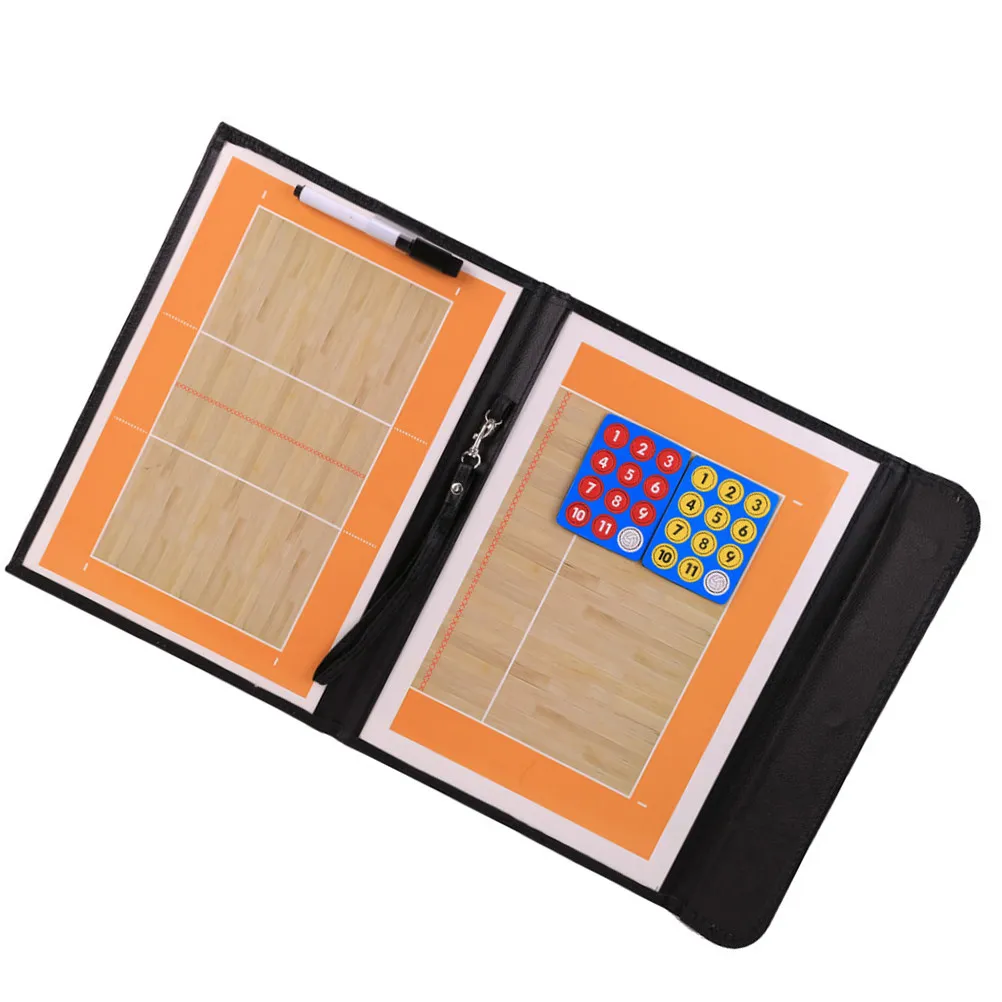 Folding Two Section Magnetic Volleyball Clipboard Bright Colorful Dry Erase Coaching Board for Diagramming PU
Folding Two Section Magnetic Volleyball Clipboard Bright Colorful Dry Erase Coaching Board for Diagramming PU