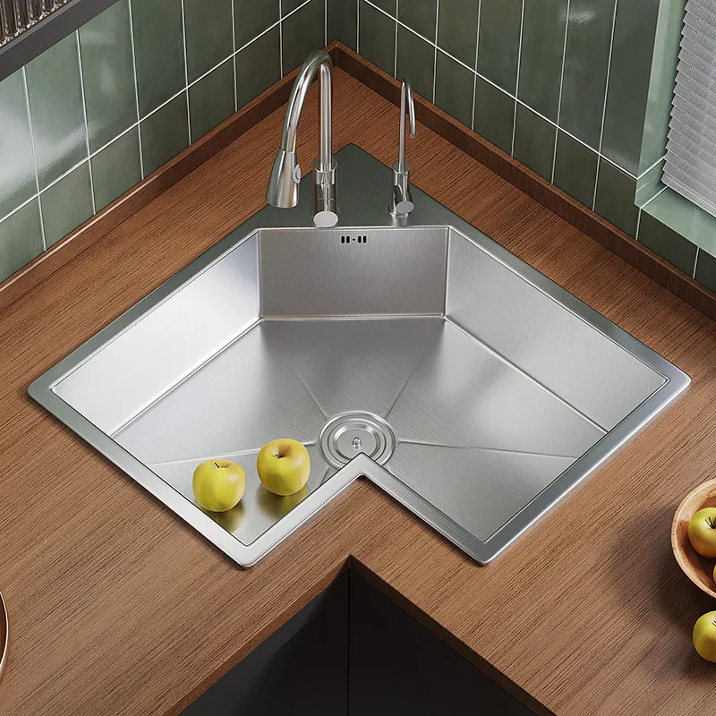 Kitchen Corner Special-shaped Sink, L-shaped Corner Sink, Large Single Tank Dishwashing Basins
Kitchen Corner Special-shaped Sink, L-shaped Corner Sink, Large Single Tank Dishwashing Basins