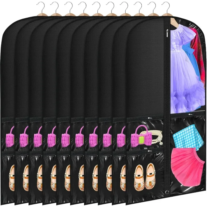 HOT Windyun, 10 упаковок сумок для одежды для танцевальных костюмов, детские 40-дюймовые сумки для одежды, подвесная одежда с 3 прозрачными карманами на молнии, Waterp
HOT Windyun, 10 упаковок сумок для одежды для танцевальных костюмов, детские 40-дюймовые сумки для одежды, подвесная одежда с 3 прозрачными карманами на молнии, Waterp