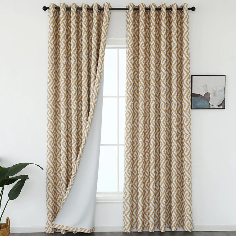 1PC Modern Blackout Geometric Curtains for Living Room Bedroom Windows Treatment Panel Home Decoration
1PC Modern Blackout Geometric Curtains for Living Room Bedroom Windows Treatment Panel Home Decoration