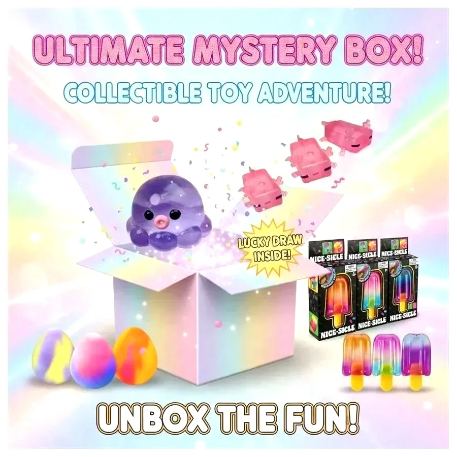 Ne EDoh Mystery Surprise Box - Slow Rise Squishy Toys, Food & Ocean Themed Squeeze Toys, Anti-Stress Sensory Toys For ADHD & Anxiety, Perfect Party Favors, Classroom Prizes & Stocking Stuffers
Ne EDoh Mystery Surprise Box - Slow Rise Squishy Toys, Food & Ocean Themed Squeeze Toys, Anti-Stress Sensory Toys For ADHD & Anxiety, Perfect Party Favors, Classroom Prizes & Stocking Stuffers
