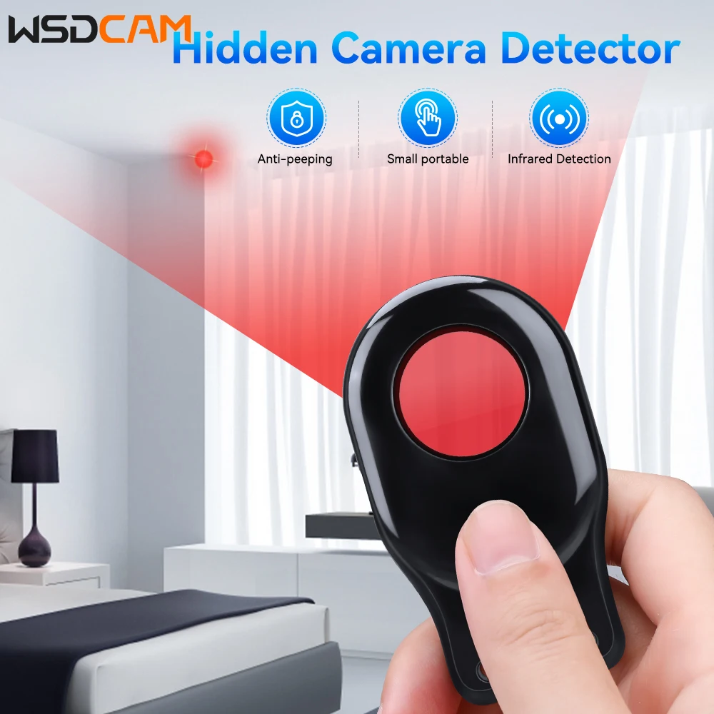 Wsdcam Portable Hidden Camera Detector Infrared Scanning Anti-Peeping Detector Security Protection For Outdoor Travel Hotel
Wsdcam Portable Hidden Camera Detector Infrared Scanning Anti-Peeping Detector Security Protection For Outdoor Travel Hotel
