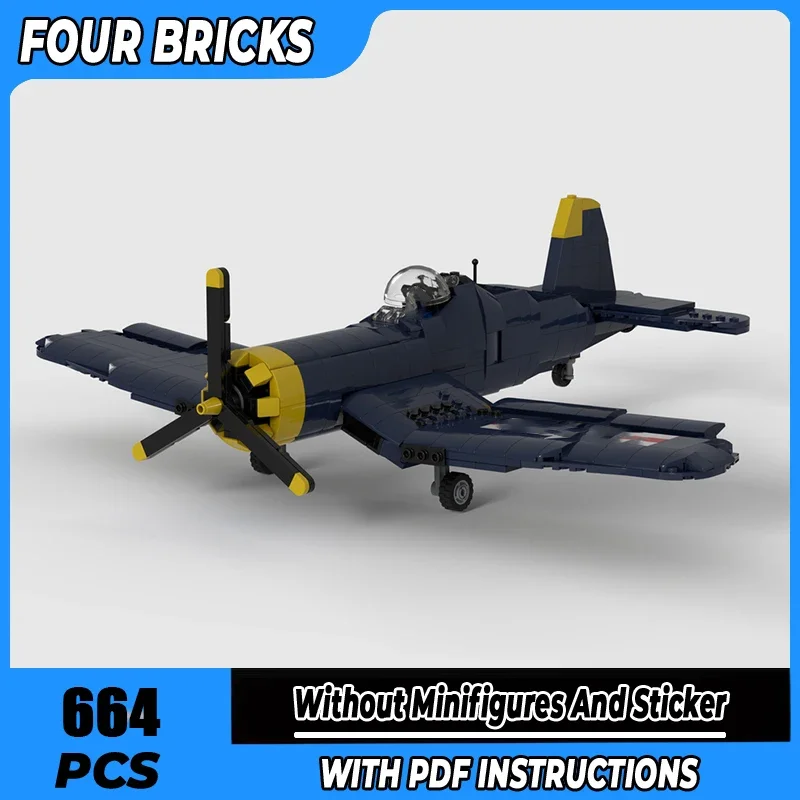 Moc строительные блоки Vought F4U Corsair Fighter Technology модульные кирпичи модель подарки рождественские игрушки наборы «сделай сам» сборка 
Moc строительные блоки Vought F4U Corsair Fighter Technology модульные кирпичи модель подарки рождественские игрушки наборы «сделай сам» сборка