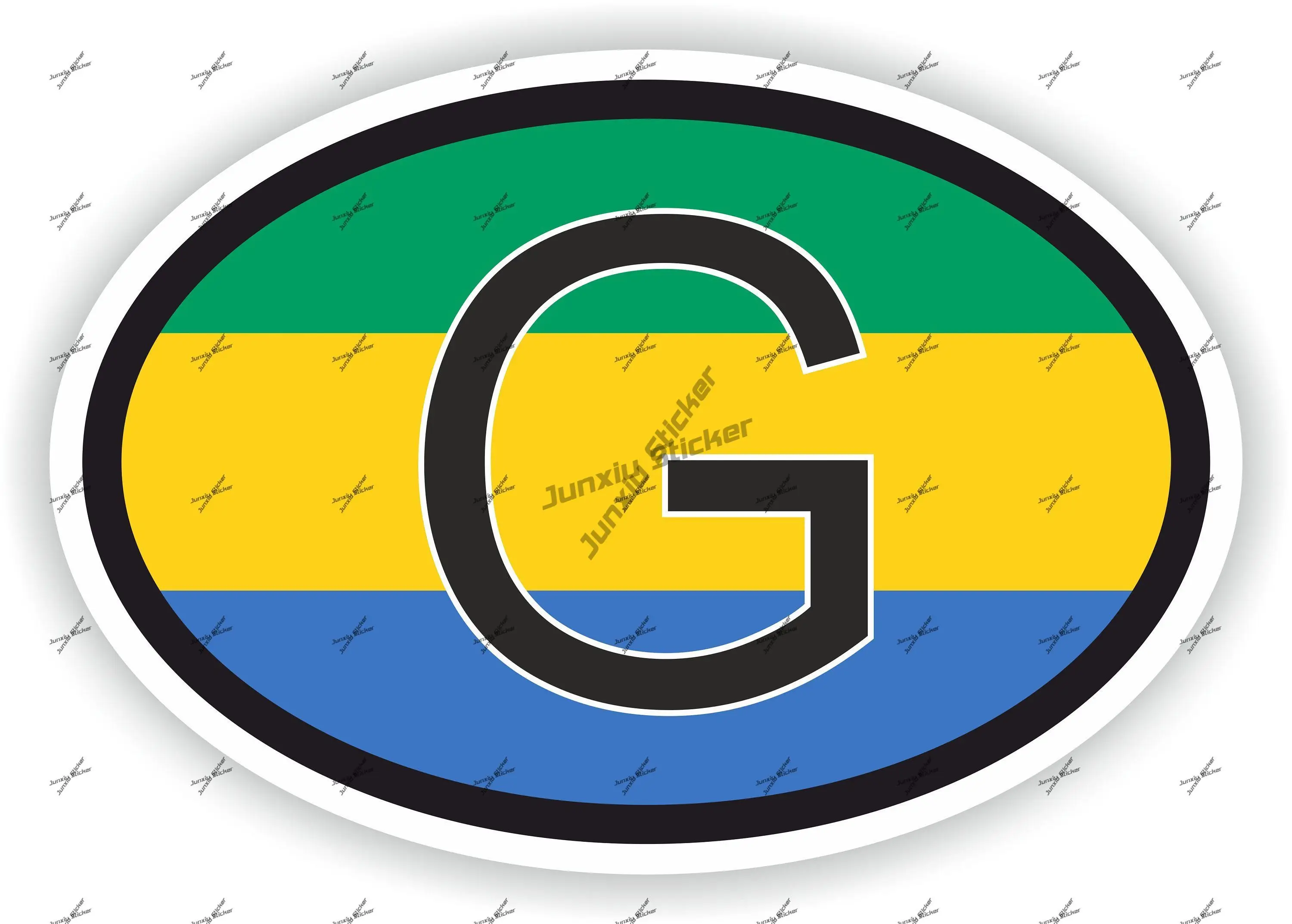Gabon B Country Code Oval Vinyl Decal with Flag Gabon High Quality Car Sticker Vehicle Accessories for SUV Laptop Car Decoration
Gabon B Country Code Oval Vinyl Decal with Flag Gabon High Quality Car Sticker Vehicle Accessories for SUV Laptop Car Decoration