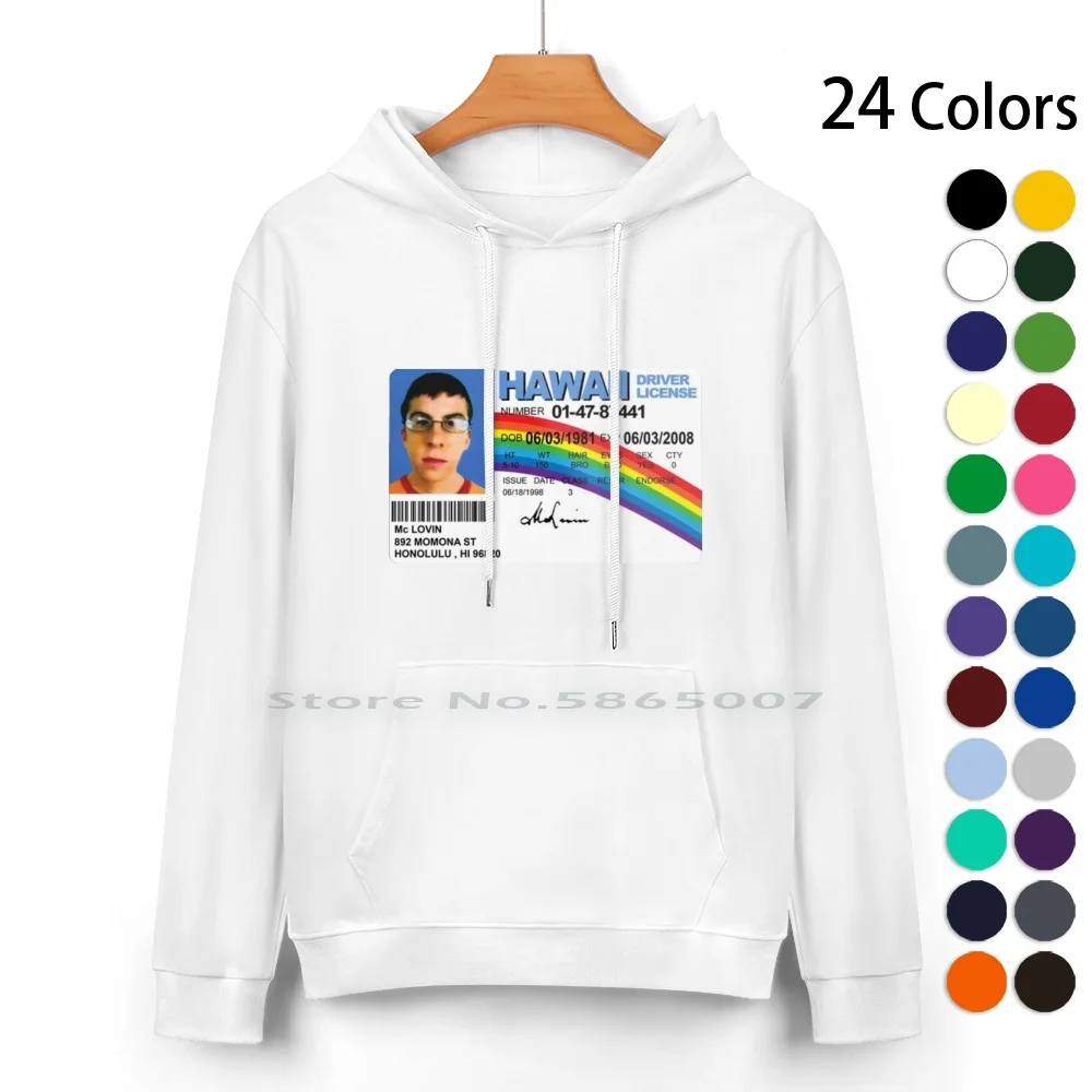 Толстовка Mclovin Super Bad Id из чистого хлопка, свитер 24 цвета Mc Lovin, поддельный Id суперплохой Mclovin Super Bad Mclovin Jonah Hill Humor
Толстовка Mclovin Super Bad Id из чистого хлопка, свитер 24 цвета Mc Lovin, поддельный Id суперплохой Mclovin Super Bad Mclovin Jonah Hill Humor