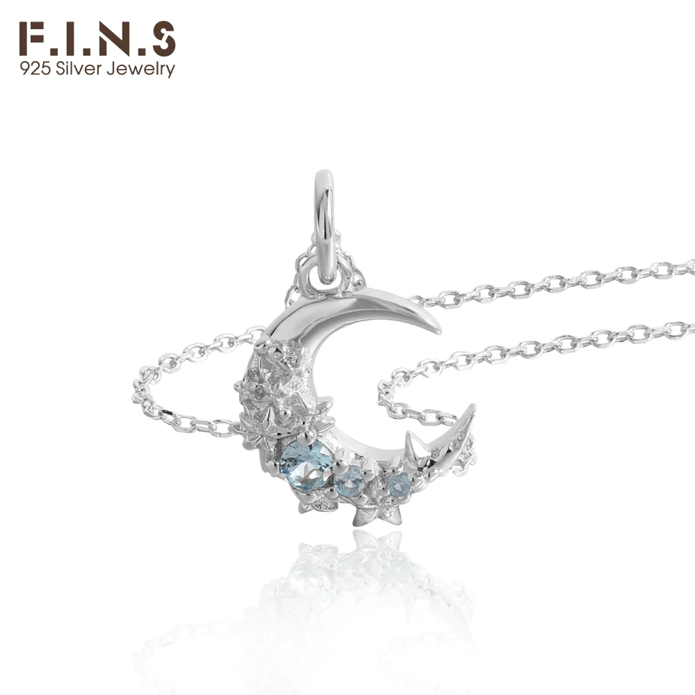 F.I.N.S оригинальное ожерелье из стерлингового серебра INS Moon S925, нерегулярные подвески в форме полумесяца с синим цирконием для женщин, ювелирная цепочка на ключицу
F.I.N.S оригинальное ожерелье из стерлингового серебра INS Moon S925, нерегулярные подвески в форме полумесяца с синим цирконием для женщин, ювелирная цепочка на ключицу