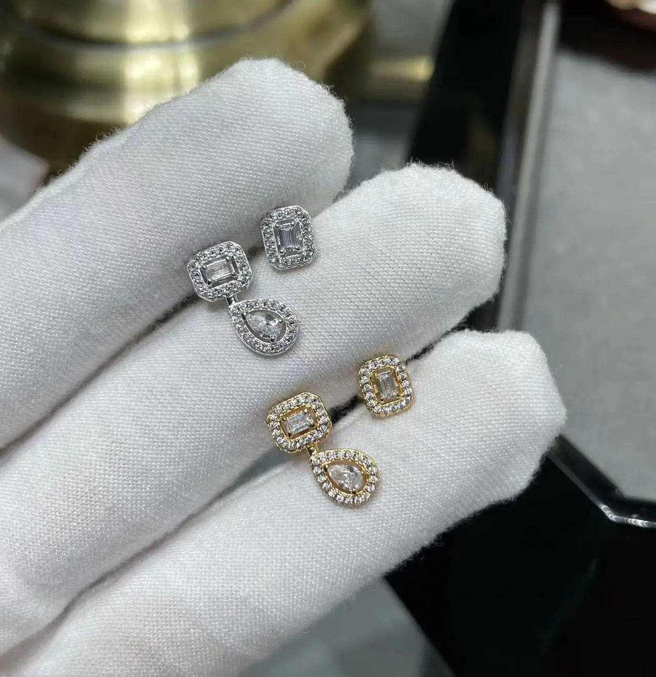 Waterdrop Block Design, Zircon Classic Women's Pedant Earrings. Party Wedding Gift
Waterdrop Block Design, Zircon Classic Women's Pedant Earrings. Party Wedding Gift