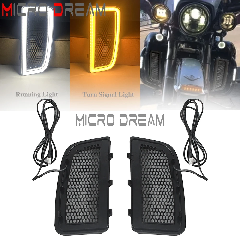 Для мотоцикла Harley Touring светодиодный передний обтекатель, нижние решетки, указатель поворота, лампа для ходовых огней, подходит для FLHTCU FLHTCUL FLHTK FLHTKSE
Для мотоцикла Harley Touring светодиодный передний обтекатель, нижние решетки, указатель поворота, лампа для ходовых огней, подходит для FLHTCU FLHTCUL FLHTK FLHTKSE