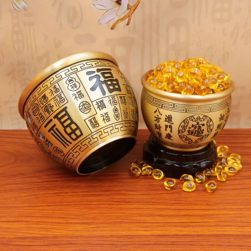 Brass Wealth Gathering Lucky Fortune Rice Jar Treasure Bowl Shop Living Room Copper Hundred Blessings
Brass Wealth Gathering Lucky Fortune Rice Jar Treasure Bowl Shop Living Room Copper Hundred Blessings