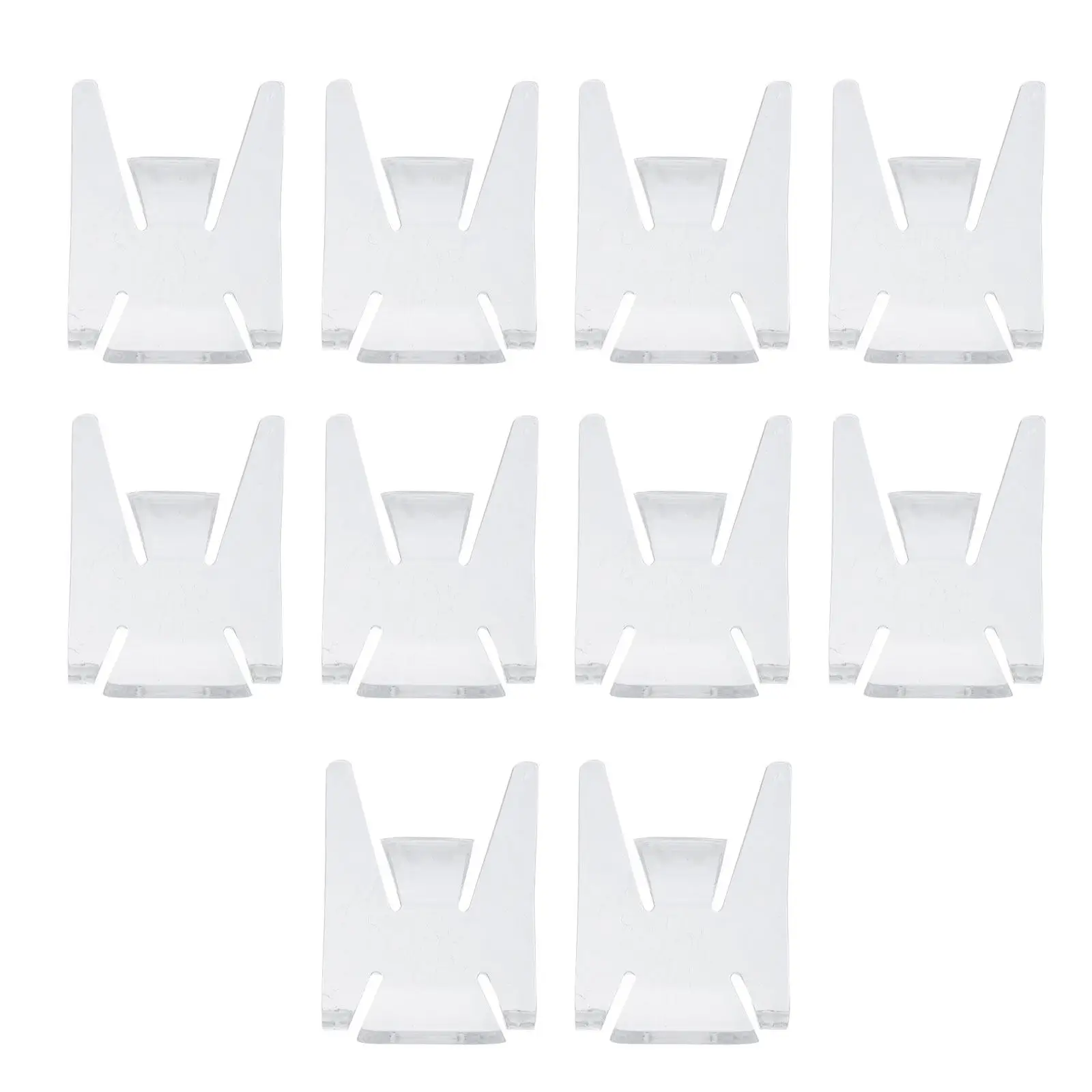 10Pcs Transparent Jade Ware Display Stand Jewelry Bracelet Organizer Holder Display Rack Convenient Compact Storage Showcase