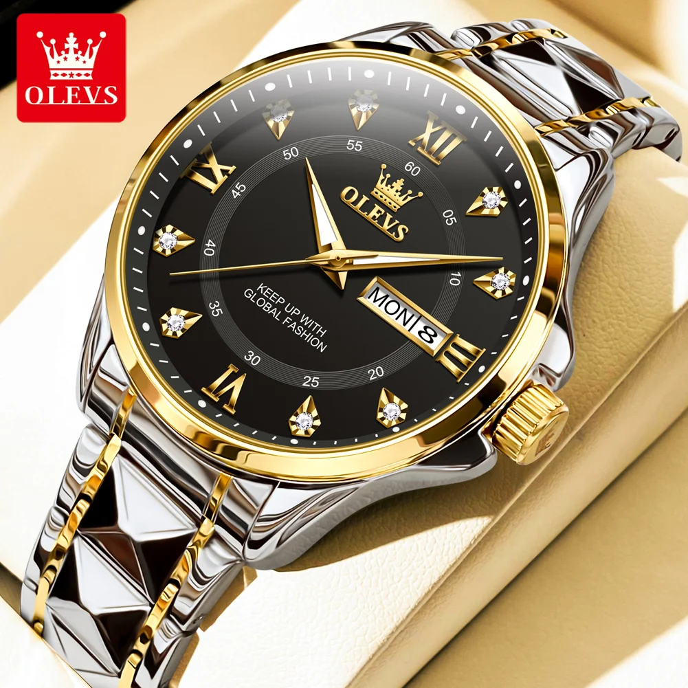 OLEVS Brand Watch Fashion Casual Steel Strip Double Calendar Quartz Watch Waterproof Men's Watch 2906
OLEVS Brand Watch Fashion Casual Steel Strip Double Calendar Quartz Watch Waterproof Men's Watch 2906