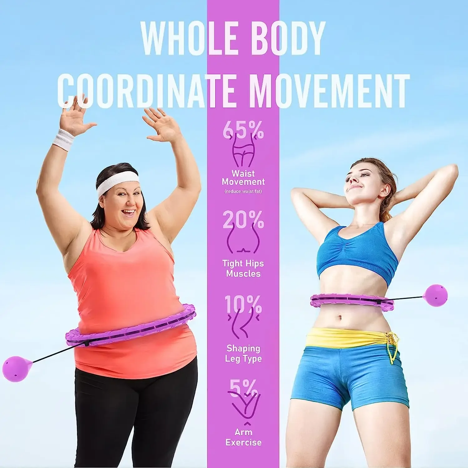 Smart sport hoop Weighted Exercise Hoops for Adults Easy Detachable Design with Adjustable Weight, Fitness Gym Equipment for Hom
Smart sport hoop Weighted Exercise Hoops for Adults Easy Detachable Design with Adjustable Weight, Fitness Gym Equipment for Hom