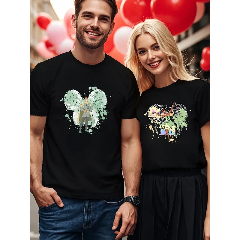 Мужская футболка из чистого хлопка для пар Disney и Navan, новая летняя повседневная модная мужская и женская уличная одежда для пар
Мужская футболка из чистого хлопка для пар Disney и Navan, новая летняя повседневная модная мужская и женская уличная одежда для пар