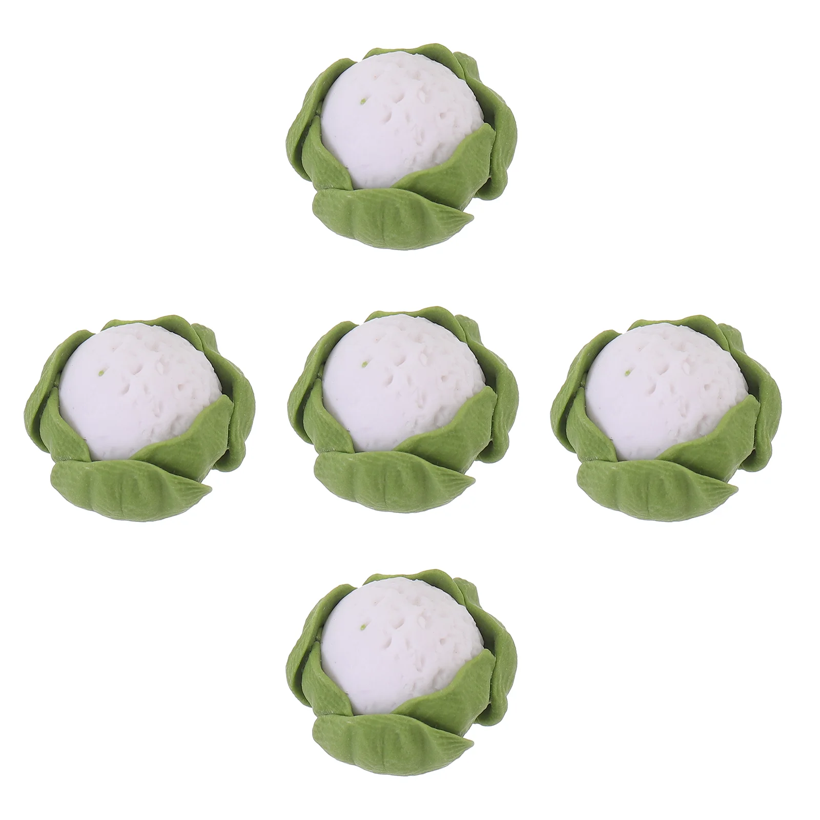 5 Pcs Cauliflower Ornaments Children Miniature Broccolo Toys House Supply Resin Model
5 Pcs Cauliflower Ornaments Children Miniature Broccolo Toys House Supply Resin Model
